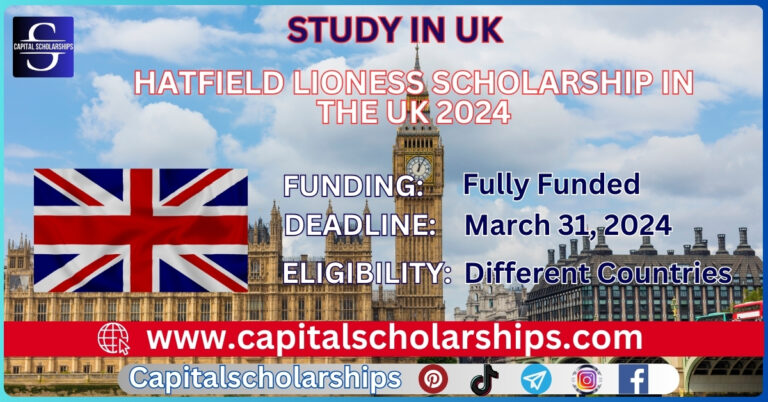 Hatfield Lioness Scholarship in the UK 2024